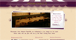 Desktop Screenshot of memere-paulette.com