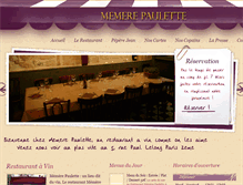 Tablet Screenshot of memere-paulette.com